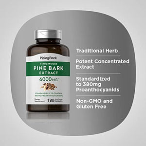 Piping Rock Pine Bark Extract Capsules 6000 mg Back to results Amazon