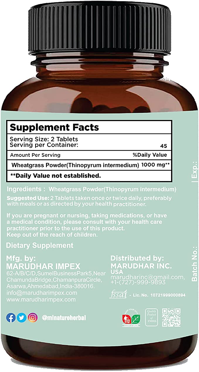 Wheatgrass Tablets by mi Nature General Not specified - Image 2