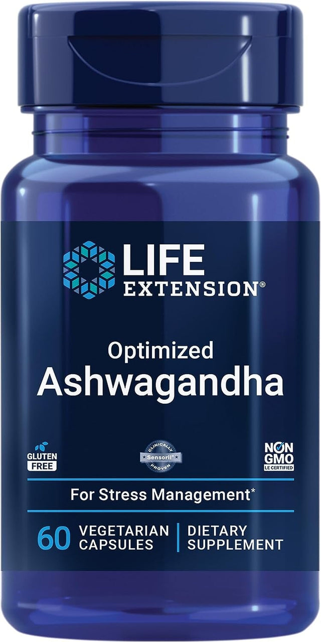 Life Extension, Optimized Ashwagandha, 60 Vegetarian Capsules General Not specified 