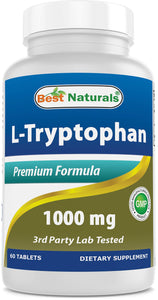 Best Naturals L-Tryptophan 1000 Mg Vitamins & Supplements supps247