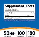 Nutricost Apigenin 50mg, 180 Capsules General Nutricost 