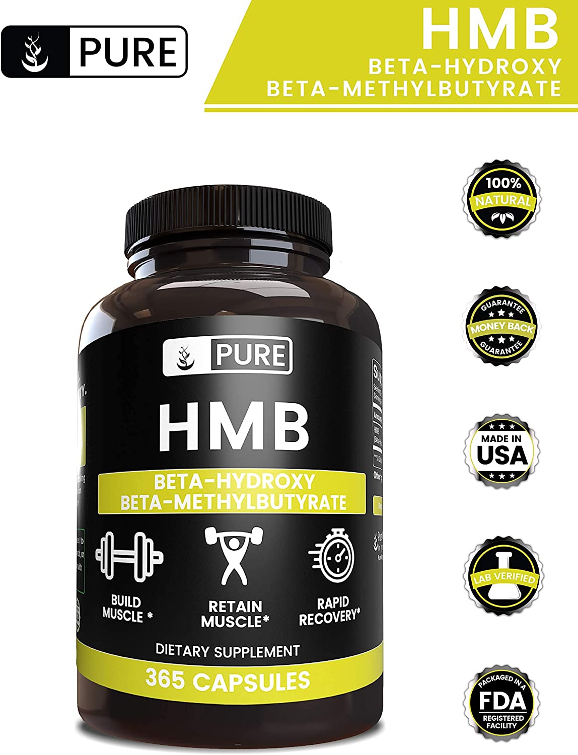 HMB Powder 100% Pure (945 mg Serving) FOCUS & ENERGY supps247