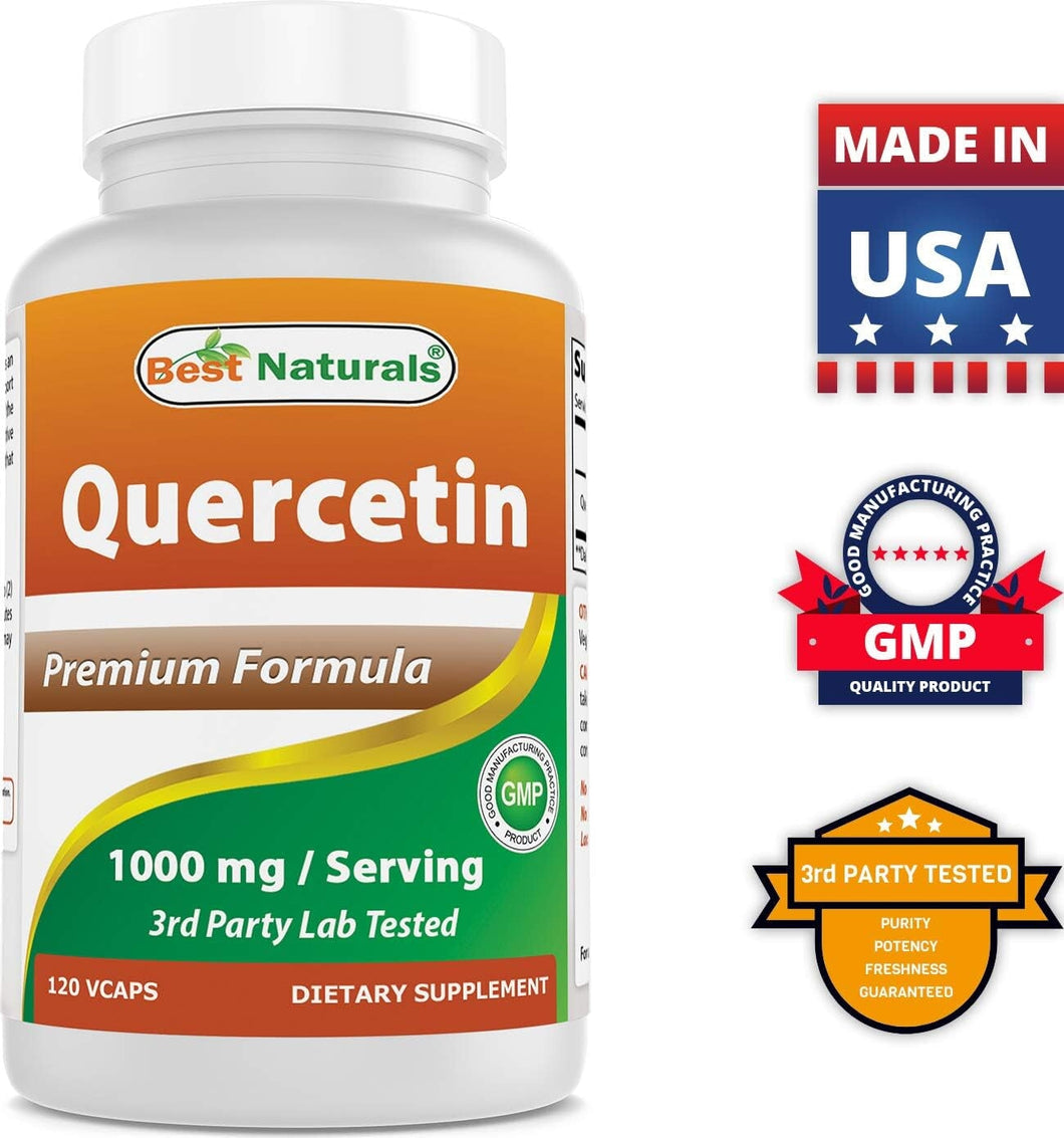 Best Naturals Quercetin 1000 mg/Serving 120 Veggie Capsules General Not specified 