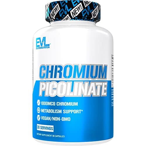 EVL Chromium Picolinate 1000mcg Mineral Supplement Supps247