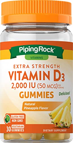 Vitamin D3 (Natural Pineapple) | 2000 IU | 30 Vegetarian Gummies Back to results Amazon