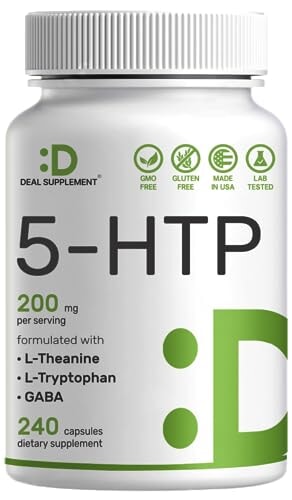 5-HTP 200mg Per Serving 240 caps by Deal Supplements Back to results Amazon 