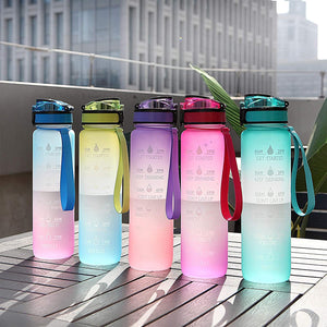 Water Bottle with Time Marker 1L Accessories supps247