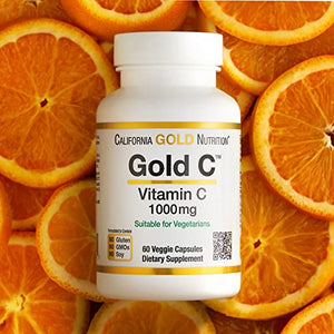 California Gold Nutrition Gold C1,000 mg, 60 Veggie Capsules Back to results Amazon 