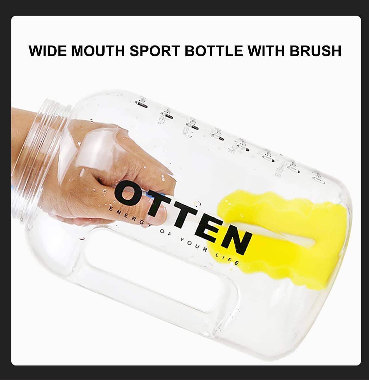 Water Bottle with Time Marker Back to results supps247 - Image 11