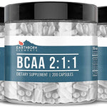 Earthborn Elements BCAA, 200 Capsules, Pure & Undiluted, No Additives BCAAs Supps247