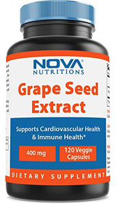 Nova Nutritions Grape Seed Extract Capsules 400 mg Back to results supps247