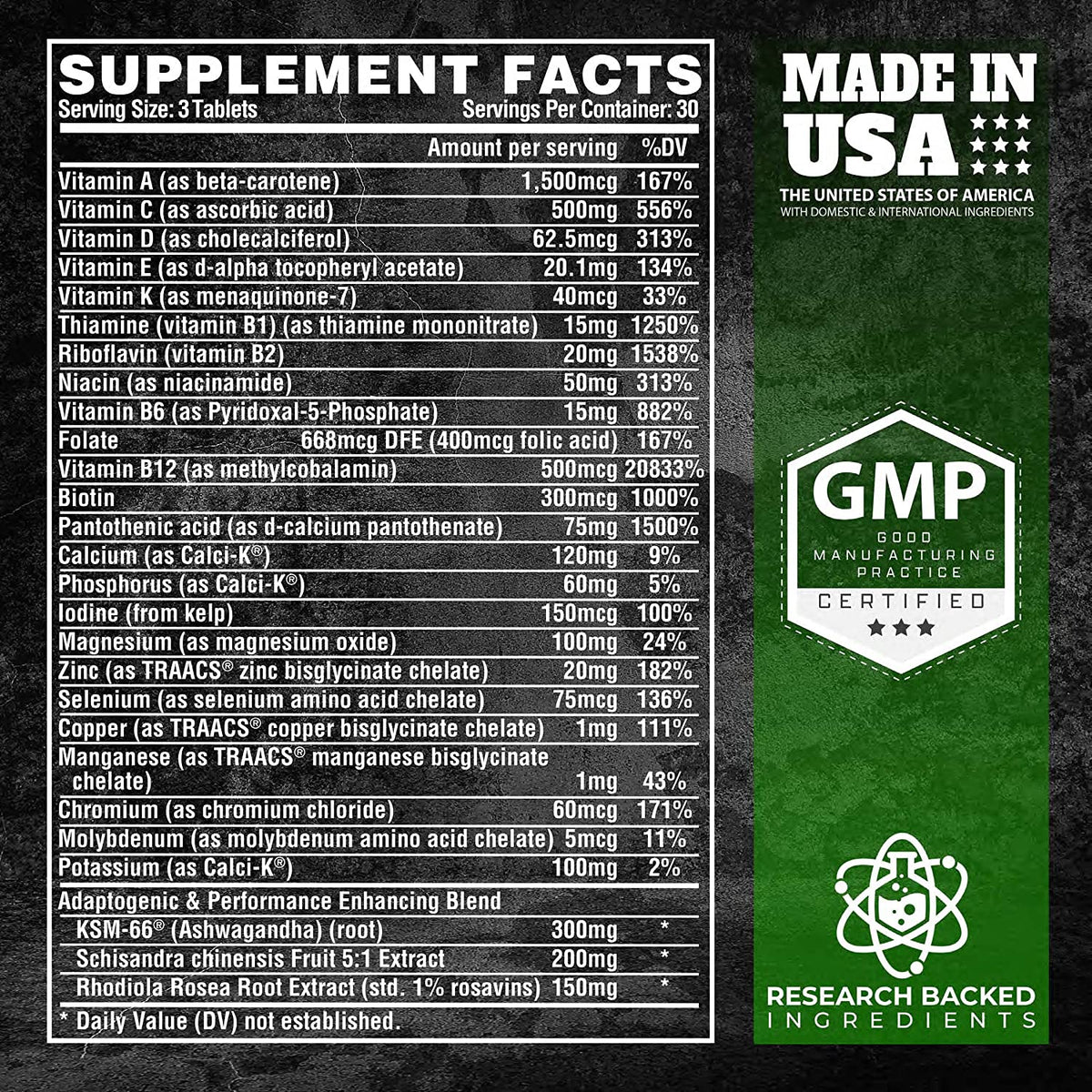 Nutrex Research Vitadapt 90 Tablets General NUTREX - Image 3