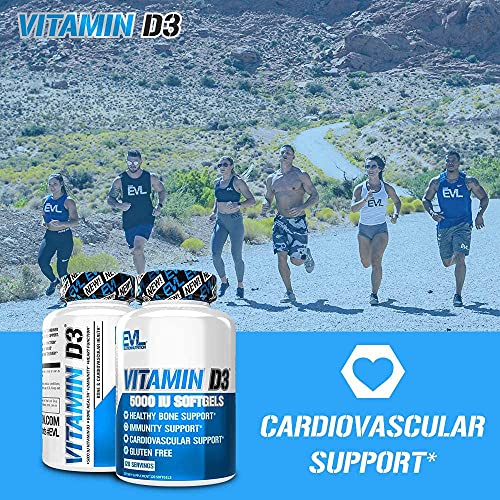 Evlution Nutrition Vitamin D3, 5000 IU 120 Servings Supps247 - Image 4