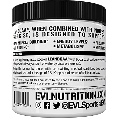 EVL LeanBCAA, BCAA’s, CLA and L-Carnitine BCAAs Supps247 - Image 3