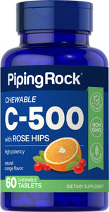 Vitamin C with Rose Hips, 500 mg, 100 Tabs General SUPPS247 