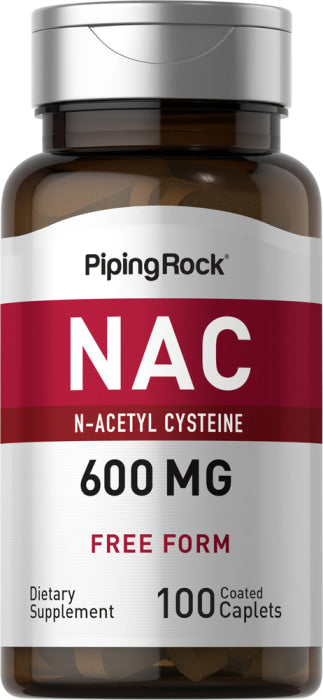 N-Acetyl Cysteine (NAC), 600 mg, 100 Coated Caps General SUPPS247 