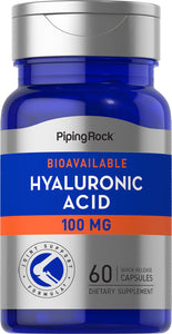 Hyaluronic Acid, 100 mg, 60 Quick Release Caps General SUPPS247 