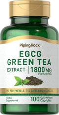 Green Tea Standardized Extract, 1800 mg (per serving), 100  Caps