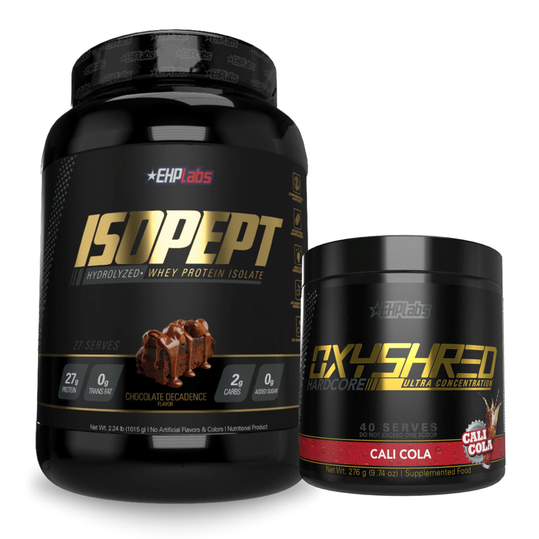 EHP winter Pack - Isopept and Oxyshred Hardcore General SUPPS247 Chocolate Decadence Coca Cola