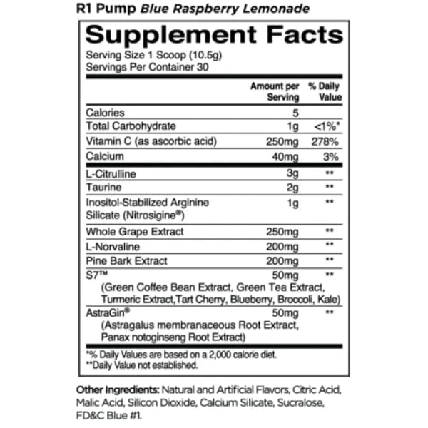 R1 PUMP STIM-FREE by Rule 1 General supps247Springvale