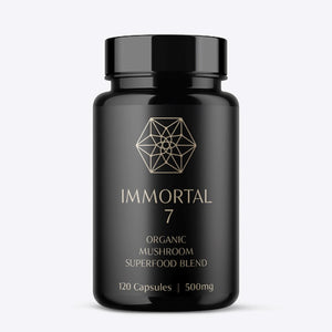 Immortal 7 - Organic Mushroom Superfood Blend (120 Capsules) by Nature's Body Supps247