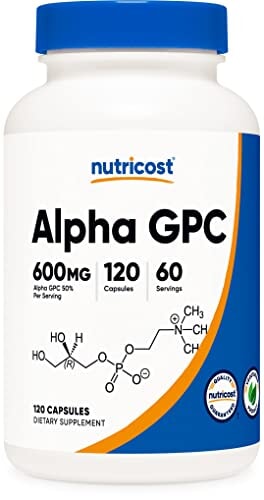 Nutricost Alpha GPC 600mg, 120 Vegetarian Capsules Blended Vitamin & Mineral Supplements Amazon 