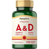 Vitamin A & D, (10,000 IU /1,000 IU) | 250 Quick Release Softgels