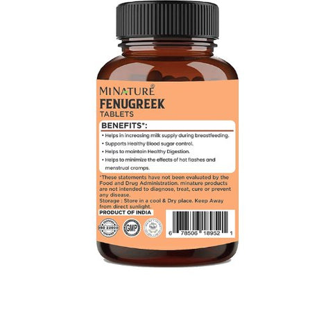 Fenugreek Seed Tablets by mi Nature Health & Beauty supps247