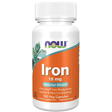 NOW Iron 18 mg,120 Veg Capsules Back to results supps247 