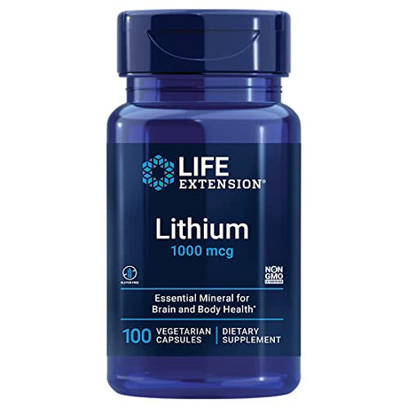 Life Extension Lithium 1,000 Mcg 100 Vegetarian Capsules, 100 Count (02403) Back to results supps247 