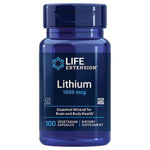 Life Extension Lithium 1,000 Mcg 100 Vegetarian Capsules, 100 Count (02403) Back to results supps247 