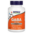 NOW Foods, GABA with Vitamin B-6, 500 mg, 100 Veg Capsules General Not specified 