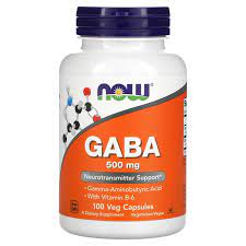 NOW Foods, GABA with Vitamin B-6, 500 mg, 100 Veg Capsules General Not specified 