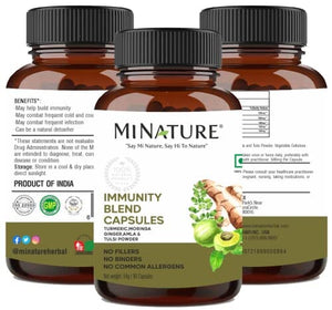 Immunity Blend Capsules | Turmeric , Moringa , Ginger, Amla , Tulsi | 45 Day supply | 90 Capsules Herbal Supplements supps247 