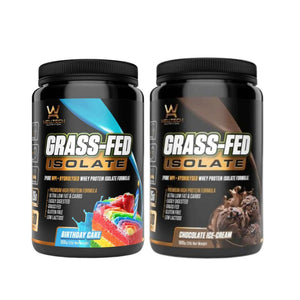 Grass-fed Whey Proetin Isolate by Welltech (Twin pack) at Supps247