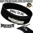 Leather Lever Heavy Duty Power Weight Lifting Belt hexablaster