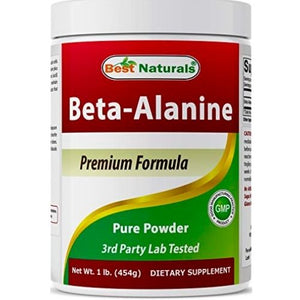 Best Naturals Beta Alanine Pure Powder 1 Pound PRE WORKOUT supps247