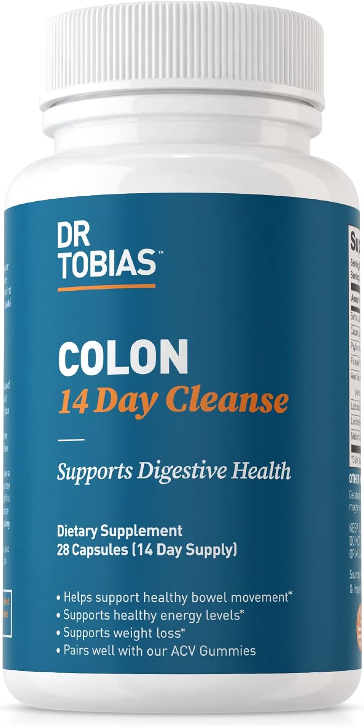 Dr. Tobias Colon 14 Day Cleanse, Advanced Gut Cleanse Detox for Women & Men with Cascara Sagrada, Psyllium Husk & Senna Leaf, Non-GMO Colon Cleanse, 28 Capsules (1-2 Daily) Detox & Cleanse Amazon 28 Count (Pack of 1)  - Image 13