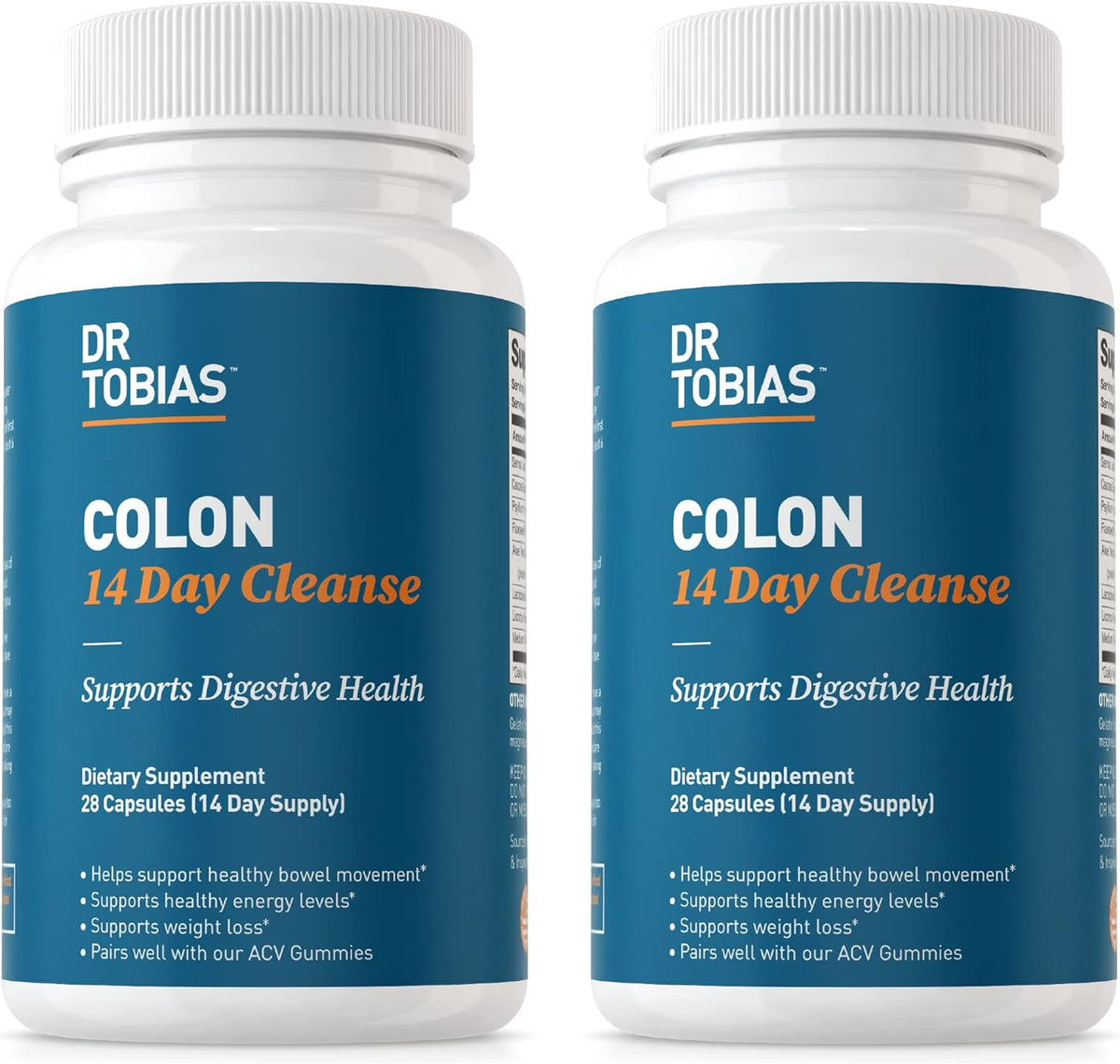Dr. Tobias Colon 14 Day Cleanse, Advanced Gut Cleanse Detox for Women & Men with Cascara Sagrada, Psyllium Husk & Senna Leaf, Non-GMO Colon Cleanse, 28 Capsules (1-2 Daily) Detox & Cleanse Amazon  - Image 12