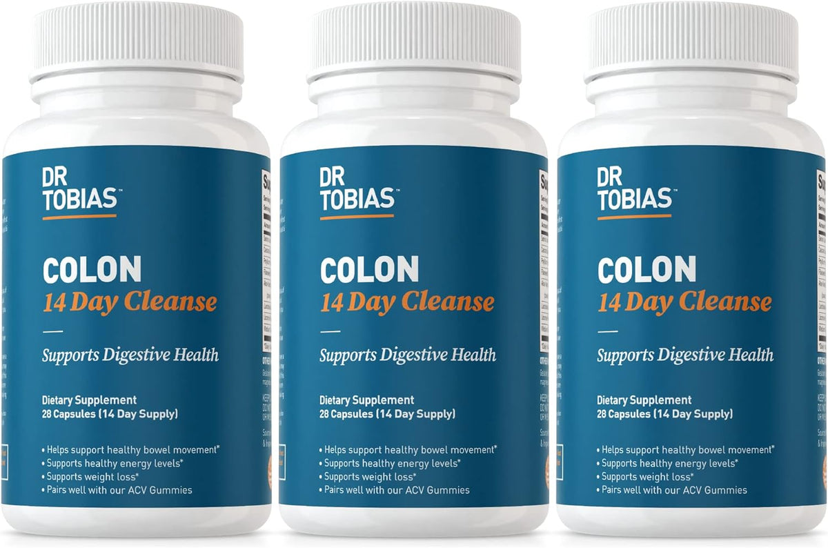 Dr. Tobias Colon 14 Day Cleanse, Advanced Gut Cleanse Detox for Women & Men with Cascara Sagrada, Psyllium Husk & Senna Leaf, Non-GMO Colon Cleanse, 28 Capsules (1-2 Daily) Detox & Cleanse Amazon  - Image 11